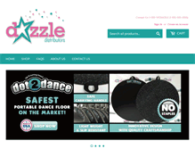 Tablet Screenshot of dazzledistributors.com